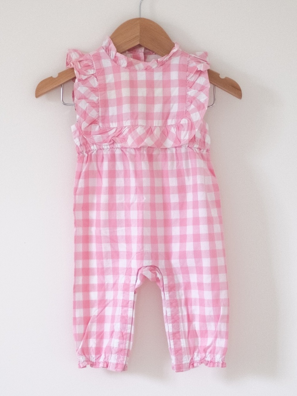 Janie and Jack gingham romper